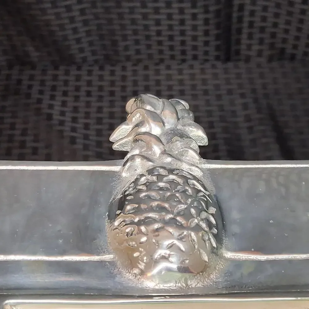 Mariposa Brillante Pineapple Picture Frame Silver Recycled Aluminum 4x6